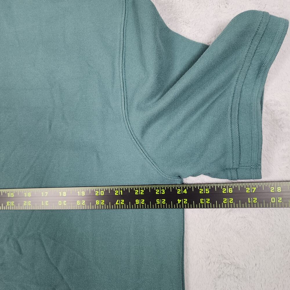 L.L. Bean Polo Shirt Mens L Traditional Fit Short Sleeve Preppy Golf Teal Green - Picture 5 of 7